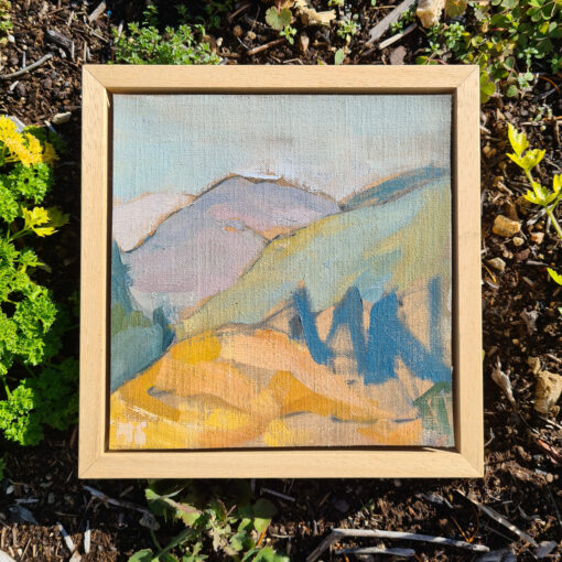 Vente en ligne de peinture à l'huile paysage de bois parc des monts d'ardèche